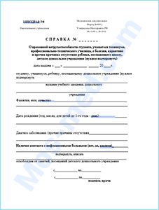 Купить справку о временной нетрудоспособности учащегося в Москве